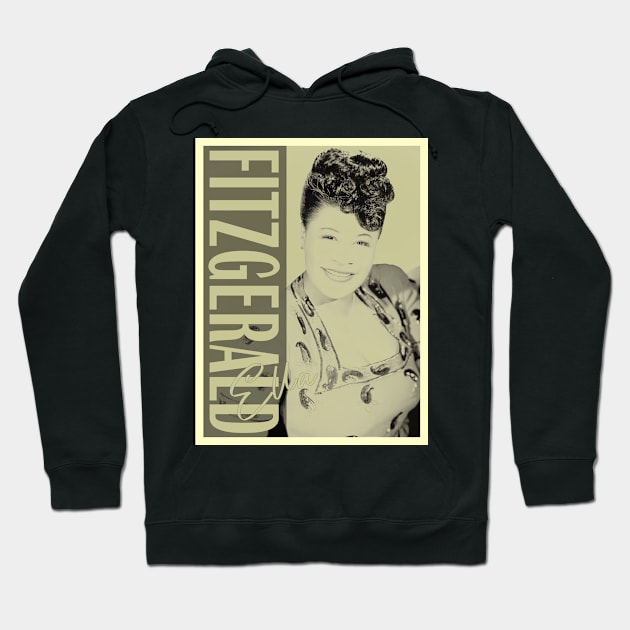 Smooth Details - Ella Fitzgerald Hoodie by Gainy Rainy